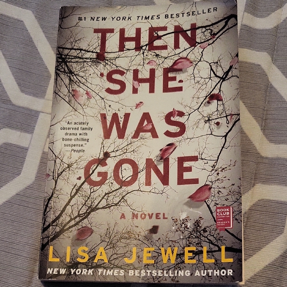 'Then She Was Gone' Coffee Table Book - Gray and Red